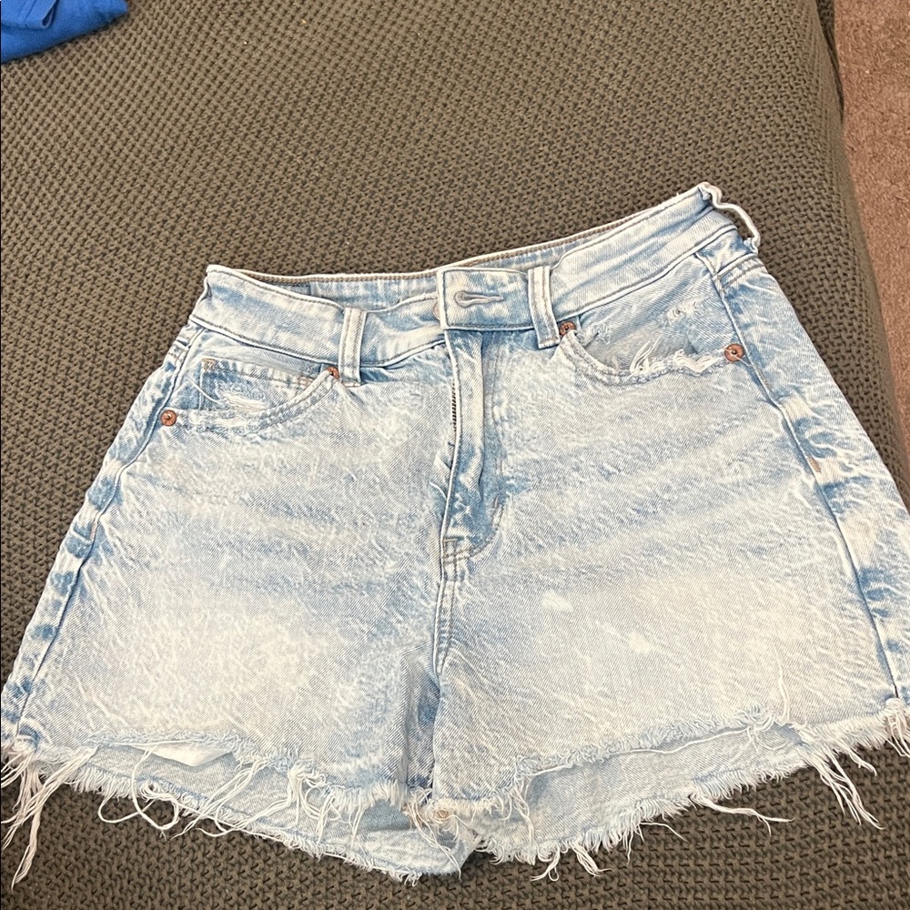 American Eagle Outfitters Faded Blue Jean Shorts